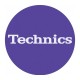 TECHNICS TAPPETINO SLIPMAT per Giradischi in feltro antistatico - Grafica VIOLA logo Bianco