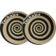TECHNICS 20101756 Tappetino per Giradischi feltro antistatico con "grafica Spirale Gold" (1.pz)