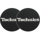 TECHNICS TAPPETINO SLIPMAT per Giradischi in feltro antistatico - Grafica NERO logo Bianco