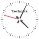 TECHNICS 20110282 Tappetino per Giradischi feltro antistatico con "grafica Orologio" (1.pz)