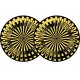 ZOMO MAT SCOPE GIALLO - Tappetino Stroboscopico per giradischi -Diam 298 mm Sp. 1,2 