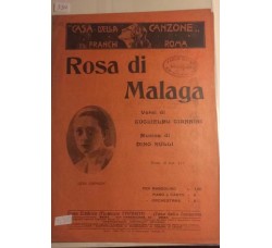 Rosa di malagna - G. Gianni e Dino Rulli, Spartito Musicale - Anno 1928