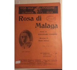 Spartito Musicale - Rosa di malagna - G. Gianni e Dino Rulli 