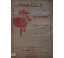 Spartito Musicale - Contessa Mariza - Operetta in 3 atti Emmerich Kàlmàn 