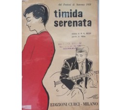 Timida serenata - P. G. Redi e Nisa, Spartito Musicale - Anno 1938 