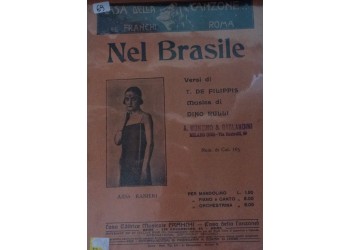 Nel Brasile - T. De Filippis e Dino Rulli, Spartito Musicale - Anno 1927