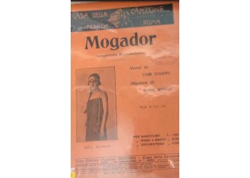 Mogador - Tom Cioffi e Dino Rulli, Spartito Musicale - Anno 1927