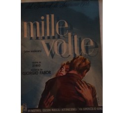 Spartito Musicale - Mille volte - Zibio e Giorgio Fabor 