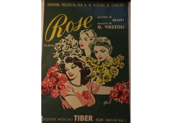Rose - Brini e G. Viezzoli, Spartito Musicale - Anno 1954 