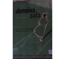 Spartito Musicale - Donnina sola - Sylvana Simoni e Mauro Casini 