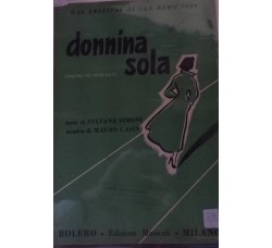 Donnina sola - Sylvana Simoni e Mauro Casini, Spartito Musicale - 1954