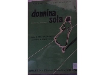 Spartito Musicale - Donnina sola - Sylvana Simoni e Mauro Casini 