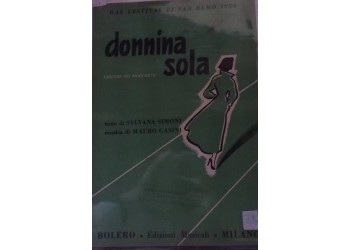 Donnina sola - Sylvana Simoni e Mauro Casini, Spartito Musicale - 1954