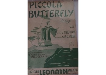 Spartito Musicale - Piccola Butterfly - U. Bertini e P. G. Redi 