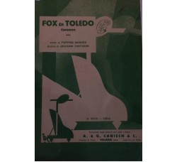 Fox di Toledo - Peppino Mendes e Giovanni Tartarini, Spartito Musicale - 1931