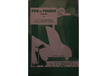 Fox di Toledo - Peppino Mendes e Giovanni Tartarini, Spartito Musicale - 1931