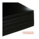 MUSIC MAT - COPERTINE con foro fustellato per LP / 12" Cartoncino NERO forza 300gr / m²  (10 copertine) 