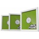 GLORIOUS Set di 3 Cornici per vinile per dischi LP, 12" colore Bianco 
