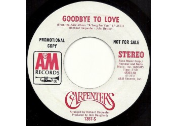 Carpenters ‎– Goodbye To Love