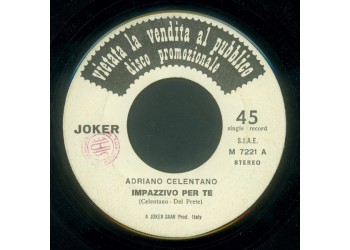 Adriano Celentano / The Salsoul Invention ‎[45 RPM]