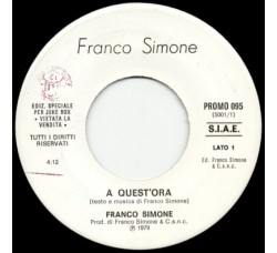 Franco Simone / Freddie James ‎– A Quest'Ora / Get Up And Boogie (Edit)