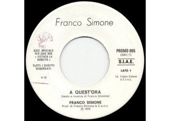 Franco Simone / Freddie James ‎– A Quest'Ora / Get Up And Boogie (Edit)