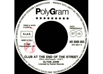 Elton John / Faith No More ‎– Club At The End Of The Street / Epic