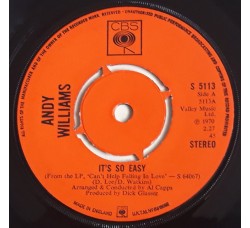 Andy Williams ‎– It's So Easy – 45 RPM