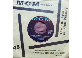 Connie Francis ‎– Jealous Of You – 45 RPM