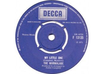 The Marmalade ‎– My Little One / Is Your Life Your Own? – 45 RPM