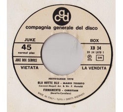 Various ‎– Festivalbar 1970 - 45 RPM (Juke box)