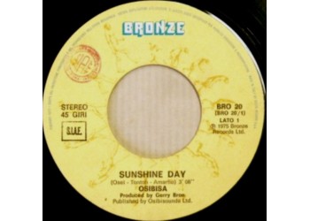 Osibisa ‎– Sunshine Day – 45 RPM