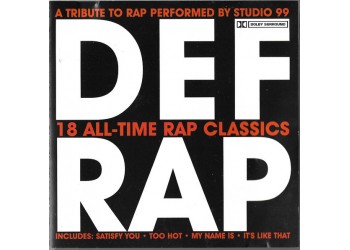 Studio 99 ‎– Def Rap: A Tribute To Rap - CD