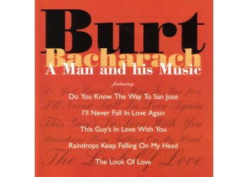 Burt Bacharach ‎– A Man And His Music - CD