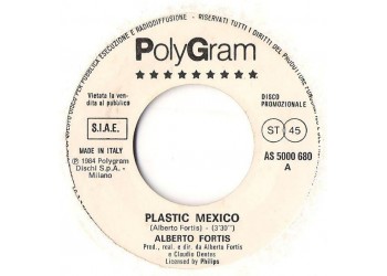 Alberto Fortis / The Style Council ‎– Plastic Mexico / You're The Best Thing - 45 RPM (Jukebox)