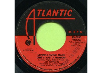 Led Zeppelin ‎– Living Loving Maid (She's Just A Woman) - 45 RPM