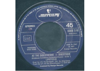 Lipstique (2) ‎– At The Discotheque + Discotique - 45 RPM
