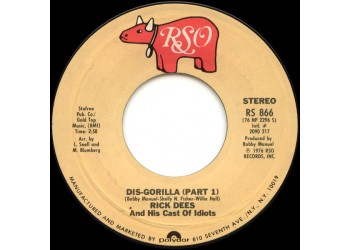 Rick Dees And His Cast Of Idiots* ‎– Dis-Gorilla – 45 RPM