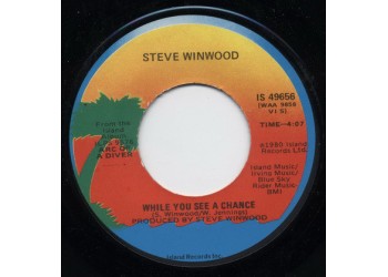 Steve Winwood ‎– While You See A Chance – 45 RPM	