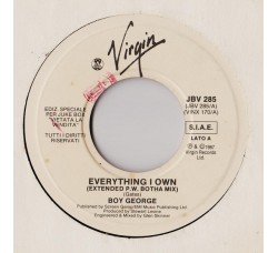 Boy George / Sandra ‎– Everything I Own (Extended P.W. Botha Mix) / Midnight Man - (Single jukebox)