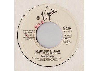 Boy George / Sandra ‎– Everything I Own (Extended P.W. Botha Mix) / Midnight Man - (Single jukebox)