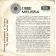 Melissa (33) ‎– La Spiaggia È Vuota - 45 RPM