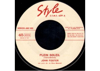 John Foster (9) ‎– Plein Soleil  – 45 RPM