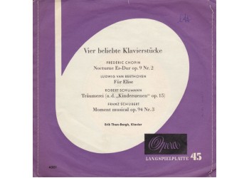 Erik Then-Bergh ‎– Vier Beliebte Klavierstücke  – 45 RPM