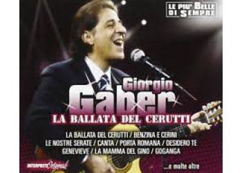 Giorgio Gaber ‎– La Ballata Del Cerutti - CD