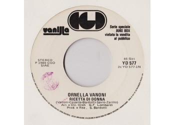 Ornella Vanoni / Ivan Cattaneo ‎– Ricetta Di Donna / Polisex – 45 rpm - Uscita:1980