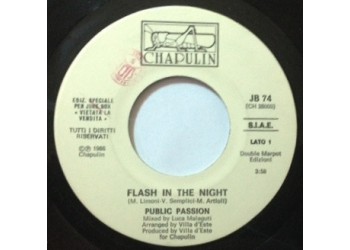 Public Passion / Databook ‎– Flash In The Night / Zighidizazazero - (jukebox) - 45 RPM