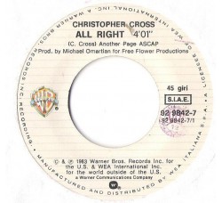 Christopher Cross ‎– All Right