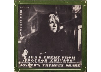 Al Korvin And His Trumpet ‎– Lara's Theme From "Doctor Zhivago - 45 RPM - Uscita 1966 