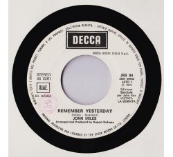 John Miles / Beano ‎– Remember Yesterday / Monte Carlo – (jukebox)
